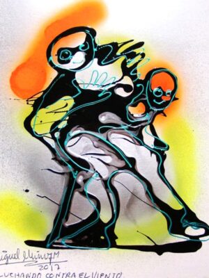 Luchando contra el viento.