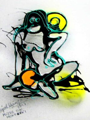 Mujer con monokini.