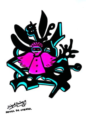 Angel de cuerda.