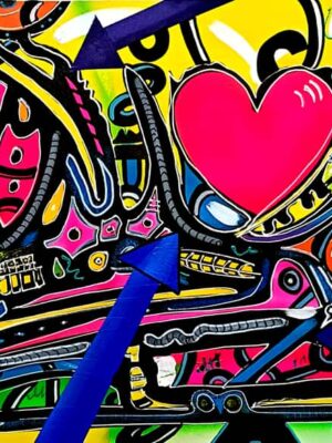 Corazón rosa.