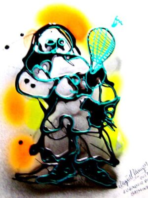 Jugador de bádminton.