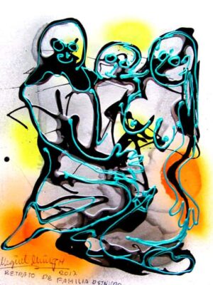 Retrato de familia desnudo.