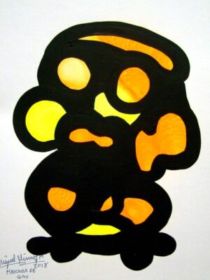 La mascara de gas.