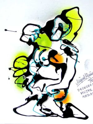 Desnudo de mujer anciana.