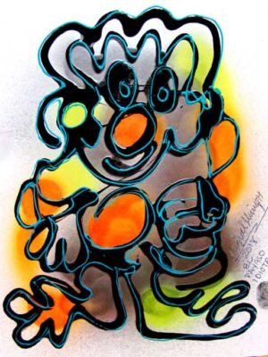 El payaso idiota.