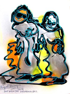 Dos monjas sorprendidas.
