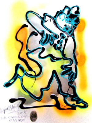 La caída del payaso.